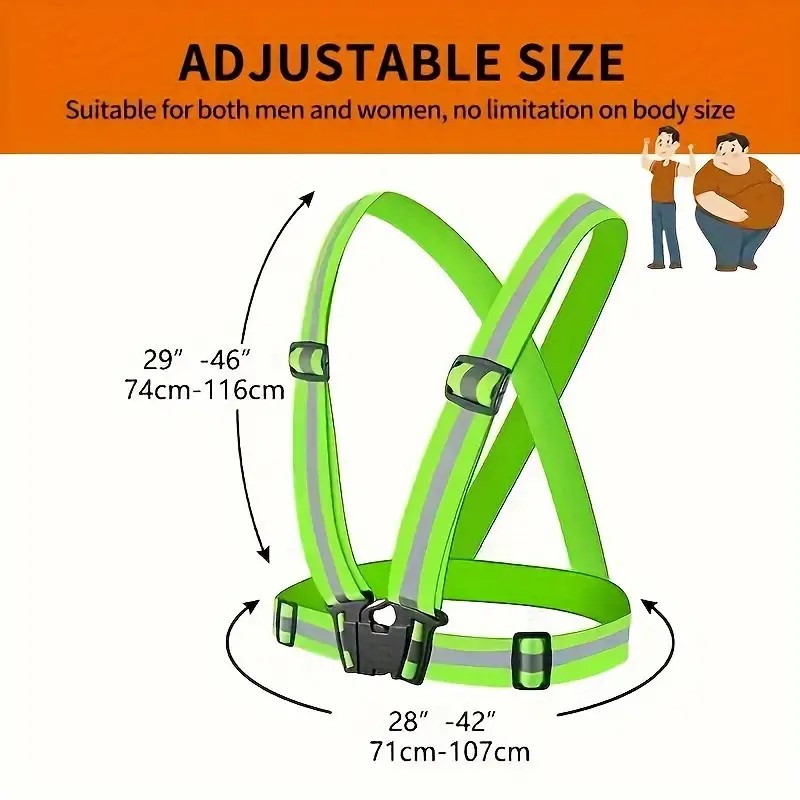 Running Visibility Gear - Colete reflexivo equipamento de corrida, ves