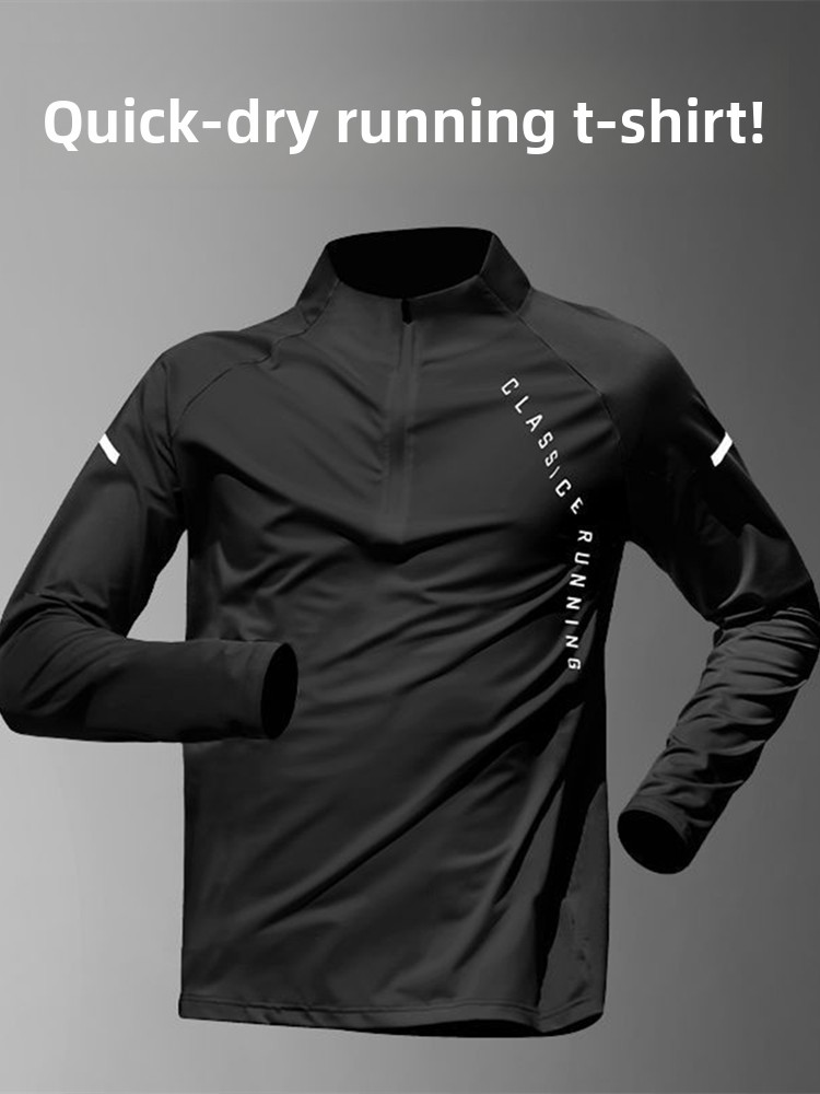 Running Gear Quick Dry - Camiseta Masculina de Treino de Manga
