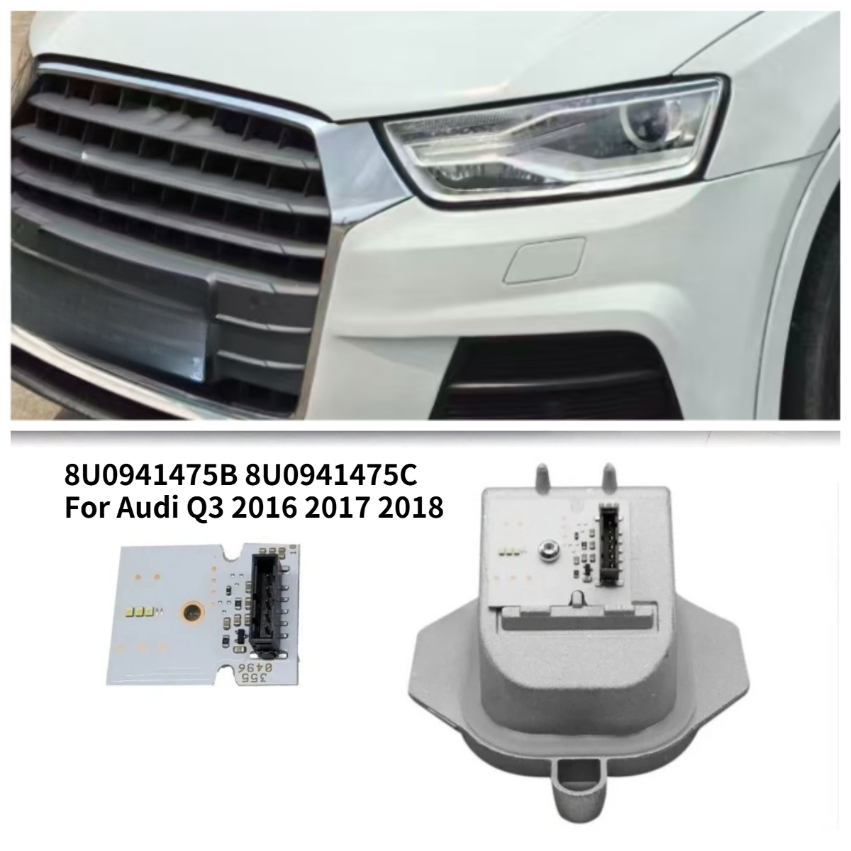 Running Headlamp Led - Módulo LED DRL Branco 8U0941475B 8U0941475C