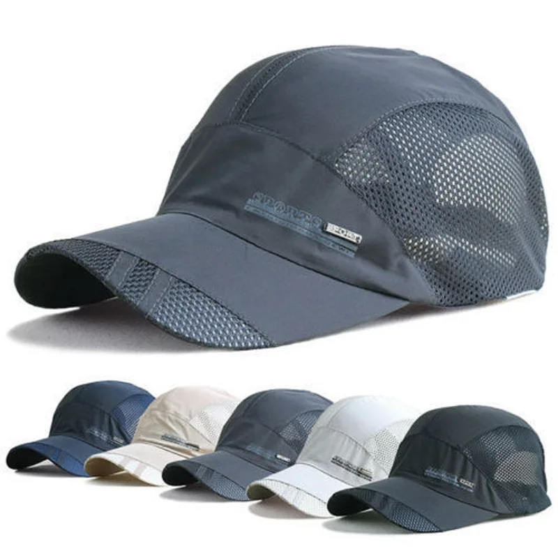 Running Cap Mesh - Boné Ajustável de Secagem Rápida e