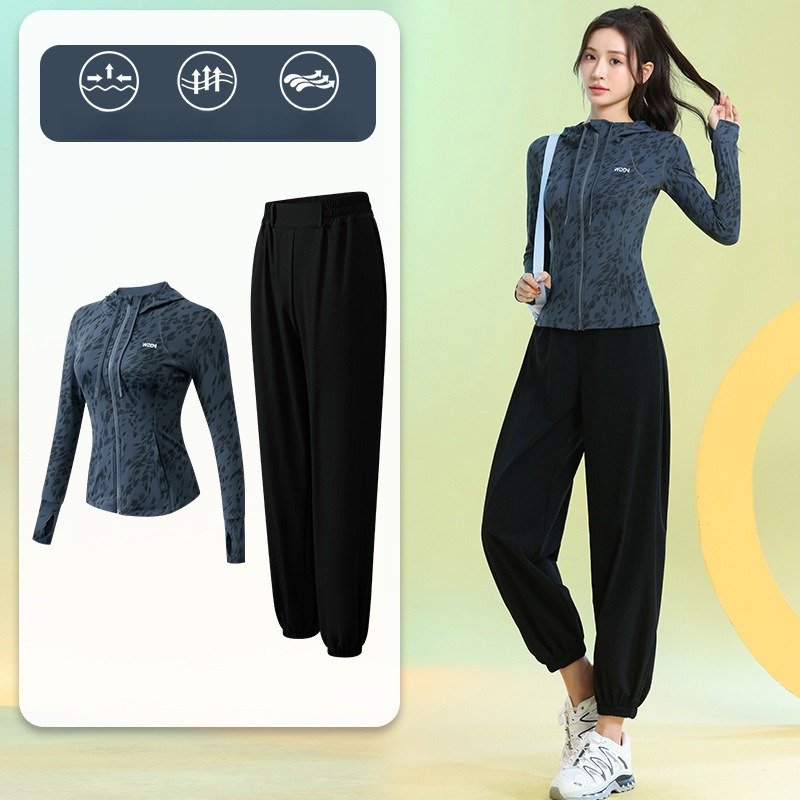 Running Gear Quick Dry - Conjuntos de Corrida Femininos com Manga