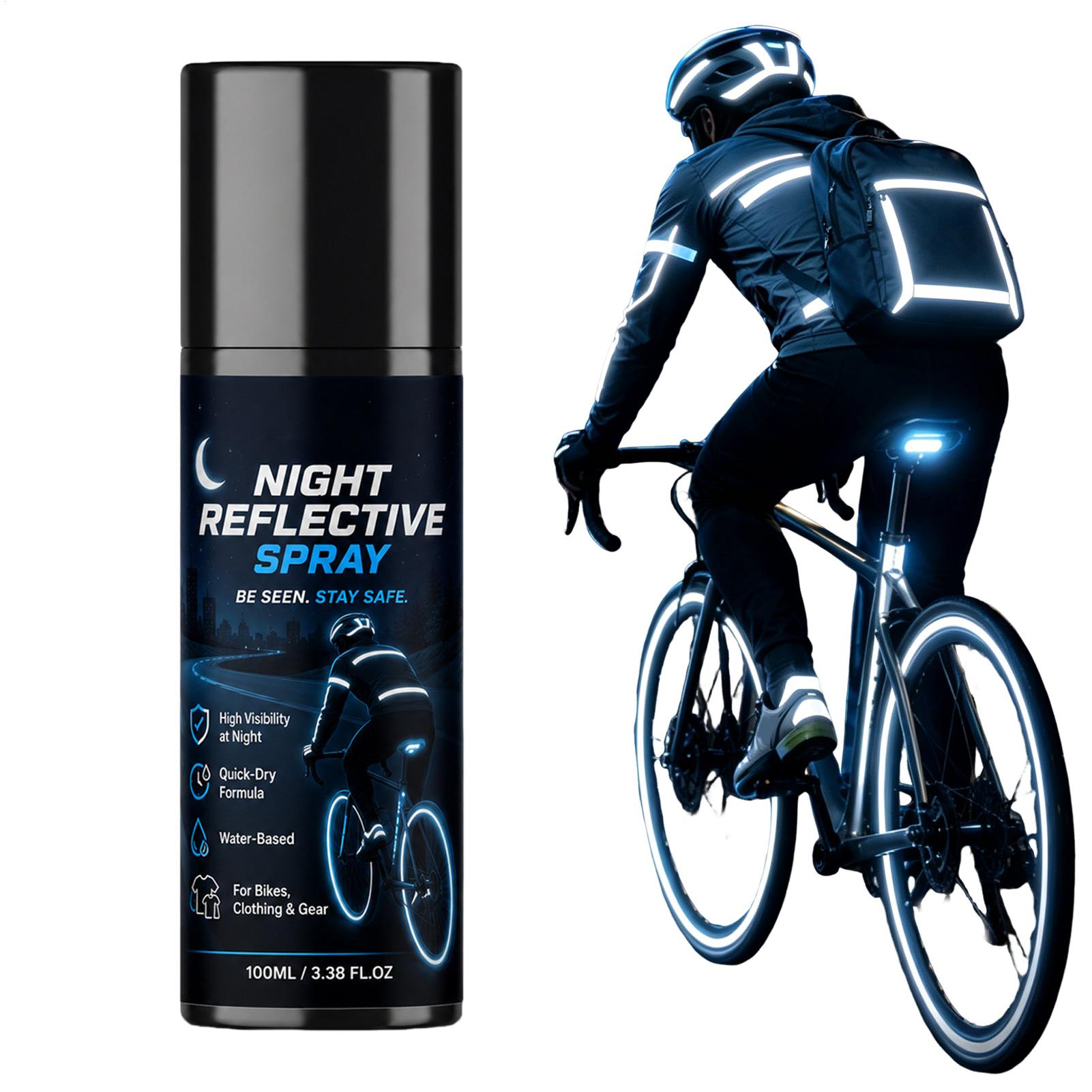 Spray refletor noturno de 100  - Running Visibility Gear avaliação e preço