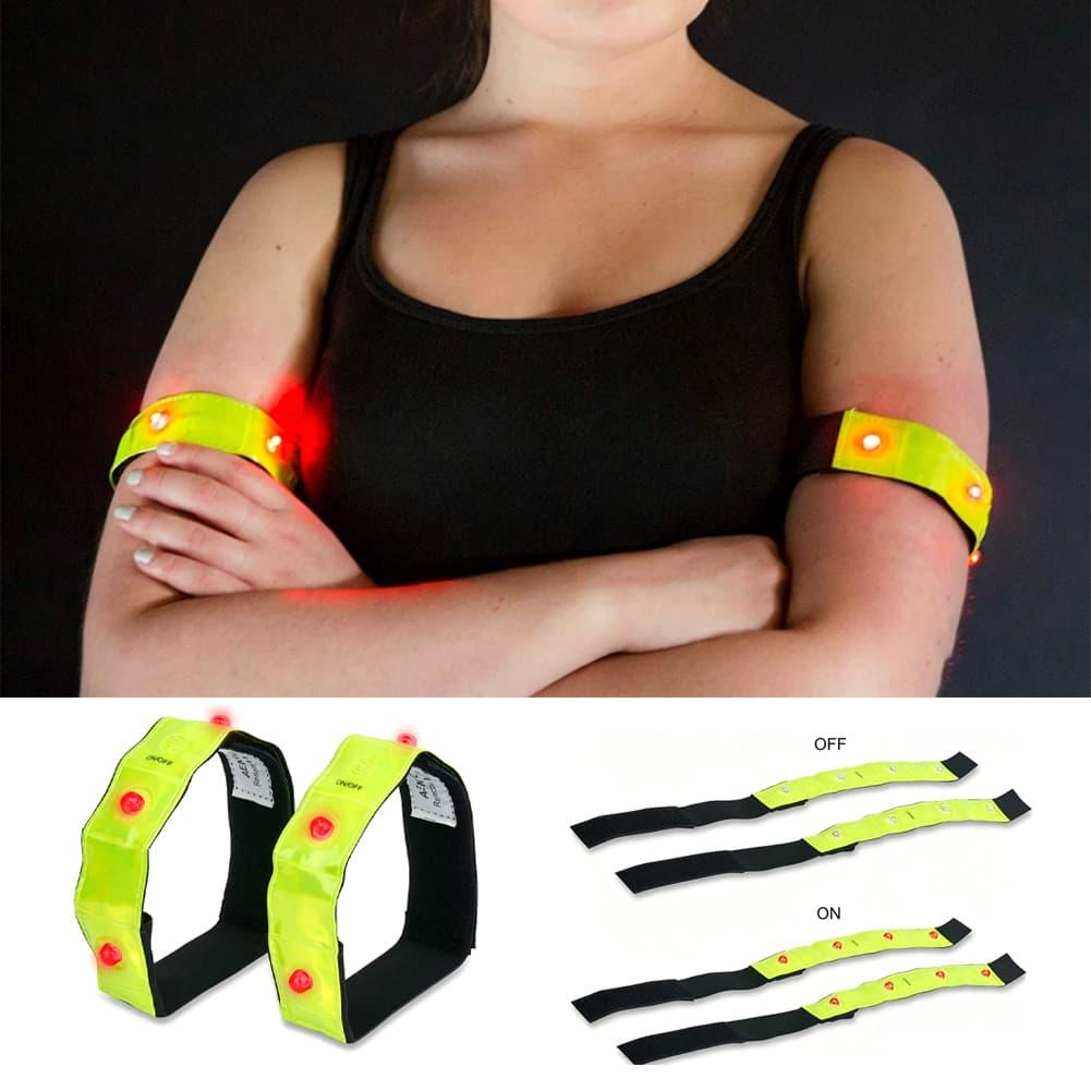 Braçadeira refletiva de led co - Running Visibility Gear avaliação e preço