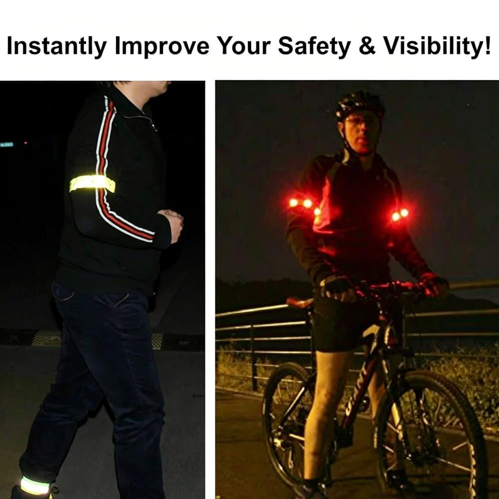 Braçadeira refletiva de led co - Running Visibility Gear avaliação e preço